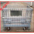 foldable galvanized Cargo Wire Mesh Storage Container